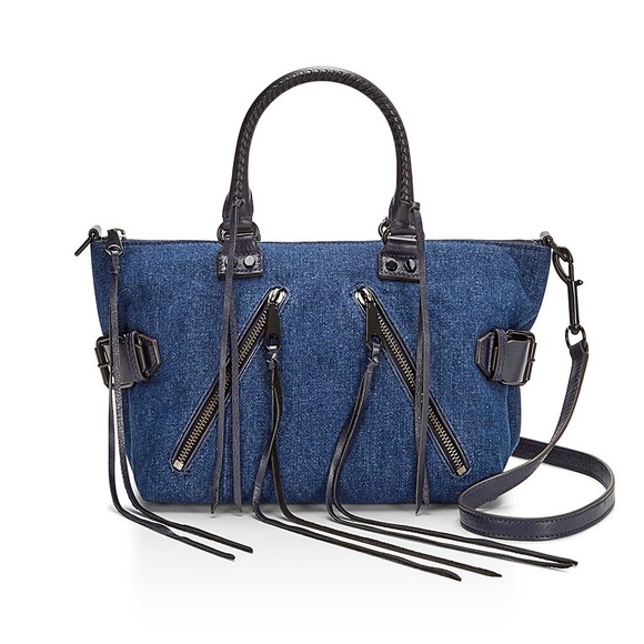 Rebecca Minkoff Handbags - AUTHENTIC Rebecca Minkoff Denim Moto Satchel